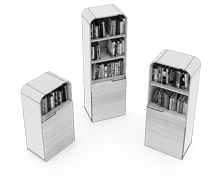 کمد-بایگانی-نیم-درب-چوبی-با-یک-درب-برلیانت-تیپ-6281-41 -  - https://mohitara.com